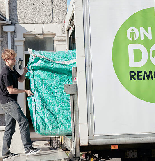 The On The Dot Removals crew at work in Bristol
